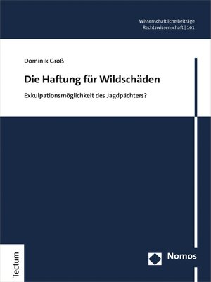 cover image of Die Haftung für Wildschäden